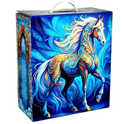 Сладкий подарок на Новый Год в картонной упаковке весом 5000 грамм